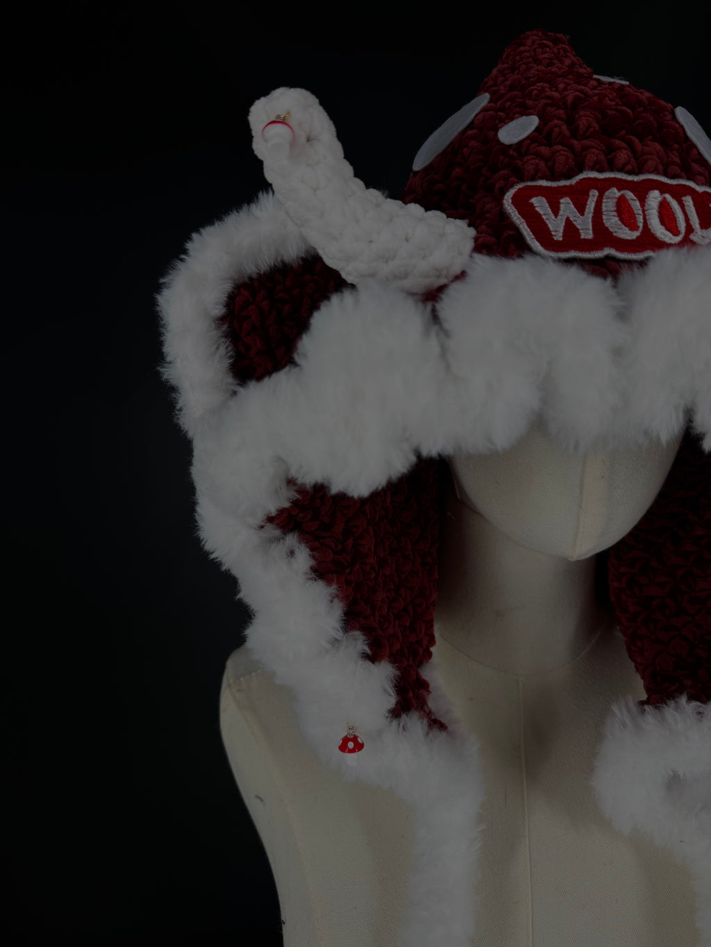 Ruffled Adjustable Hood