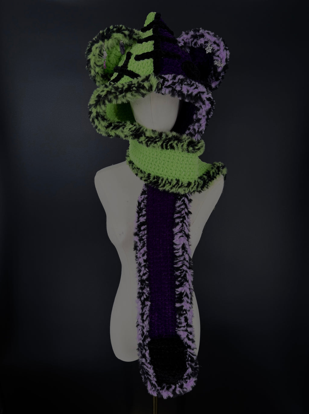 hooded scarf