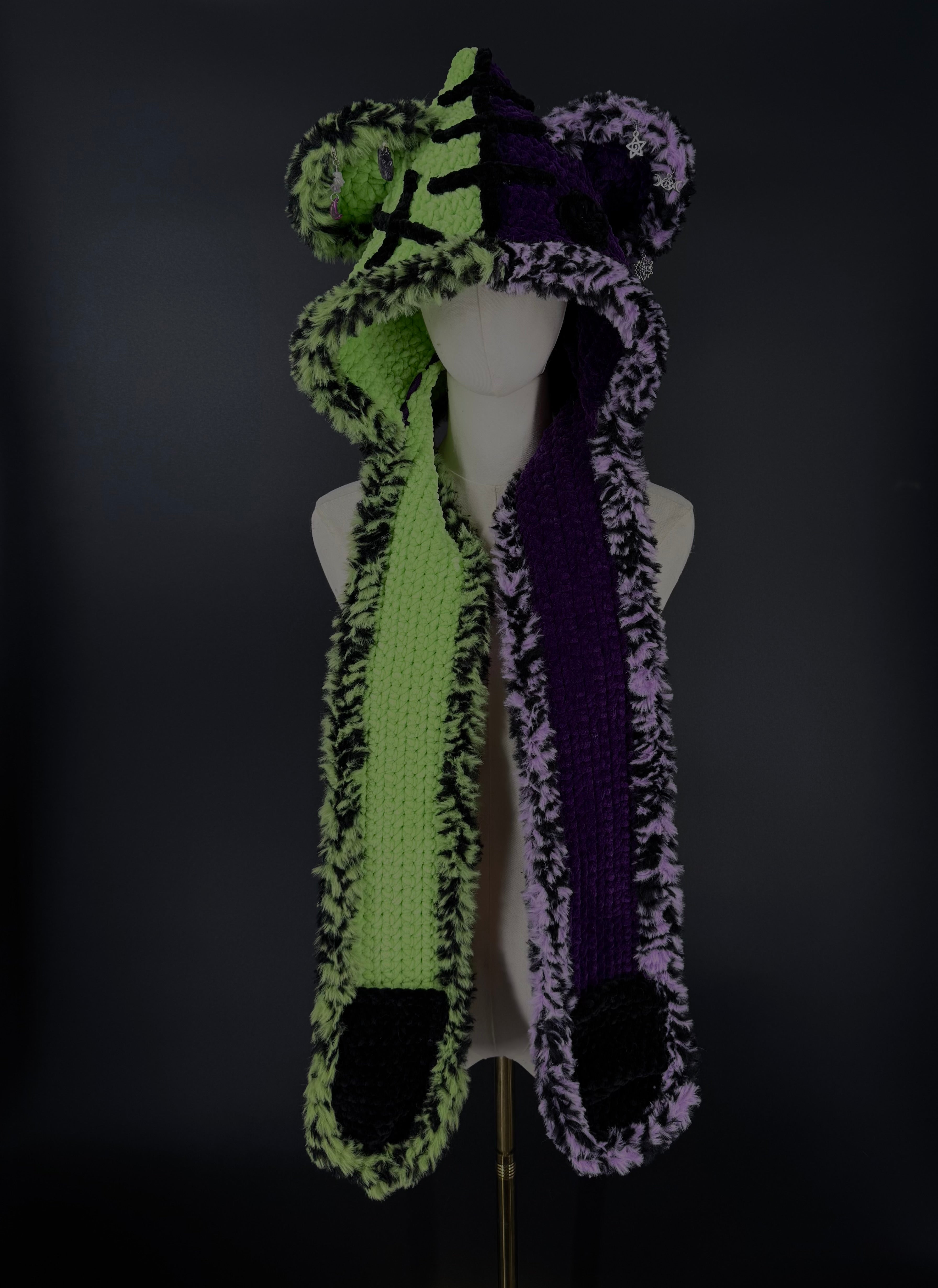 hooded scarf
